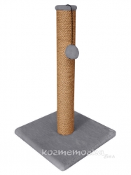 Когтеточка столбик Cat House (мех, джут), 60 см Image 1